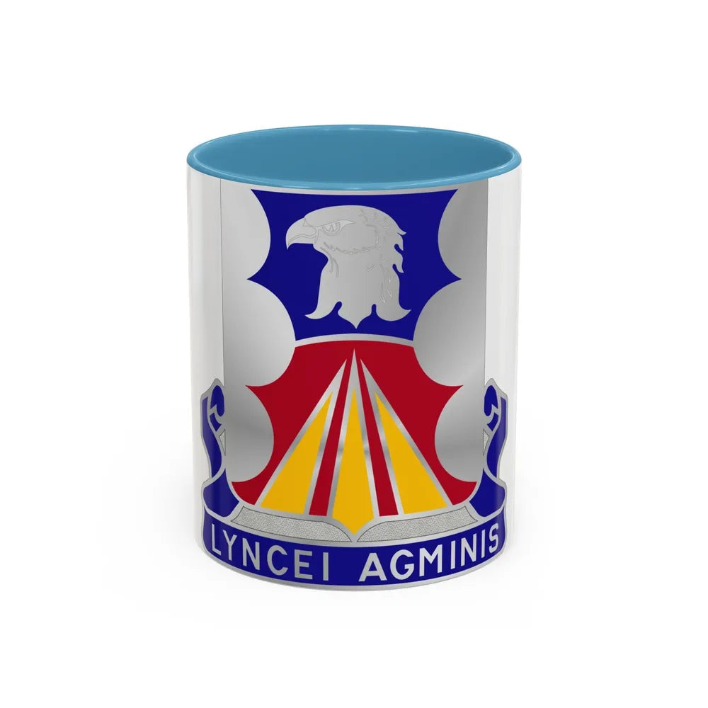 147 Aviation Regiment (U.S. Army) Accent Coffee Mug-11oz-Light Blue-Go Mug Yourself