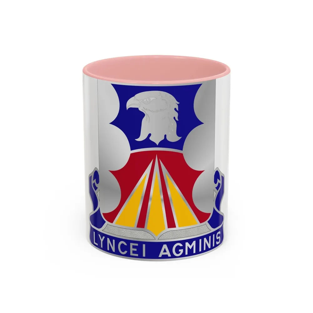 147 Aviation Regiment (U.S. Army) Accent Coffee Mug-11oz-Pink-Go Mug Yourself