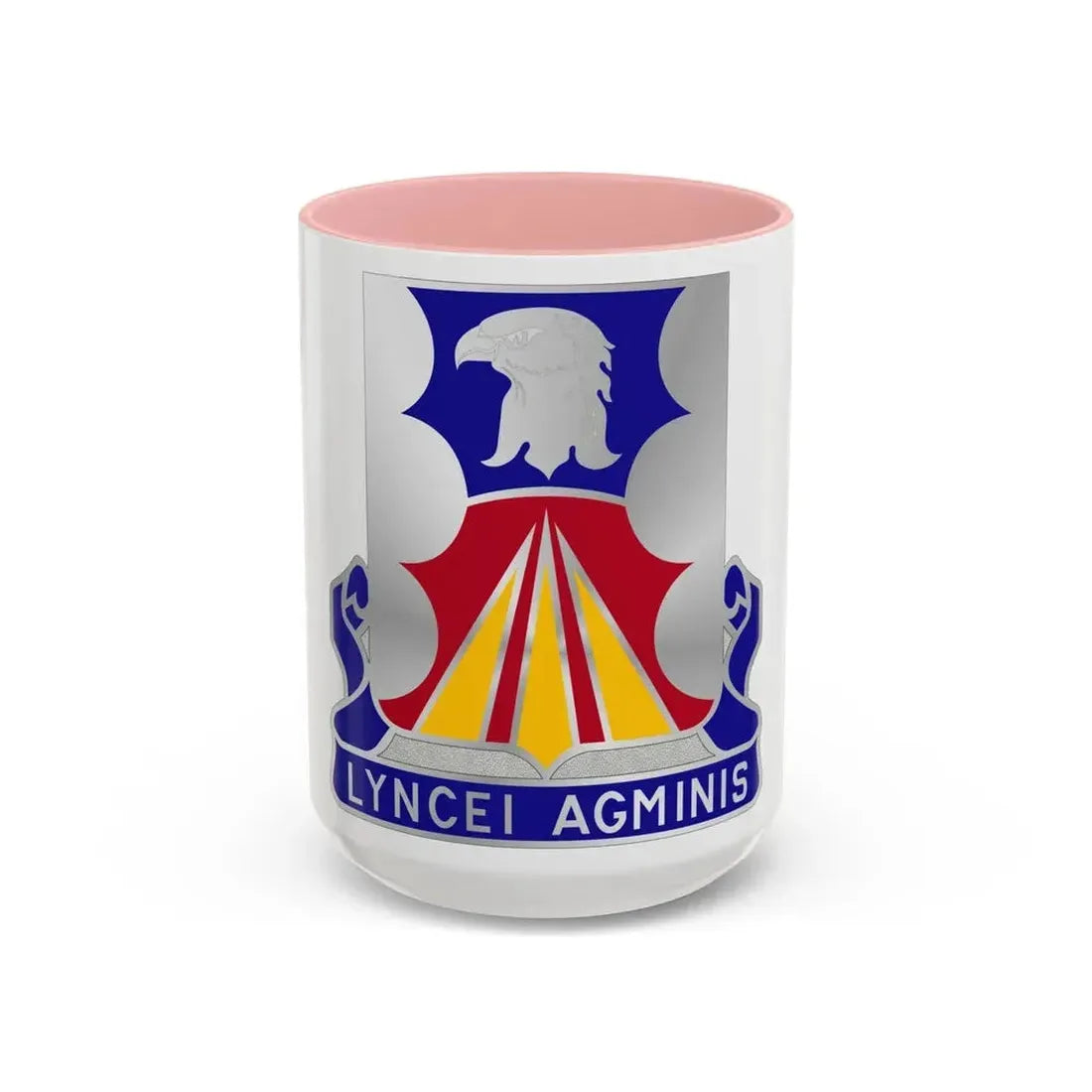 147 Aviation Regiment (U.S. Army) Accent Coffee Mug 15oz Pink - Go Mug Yourself