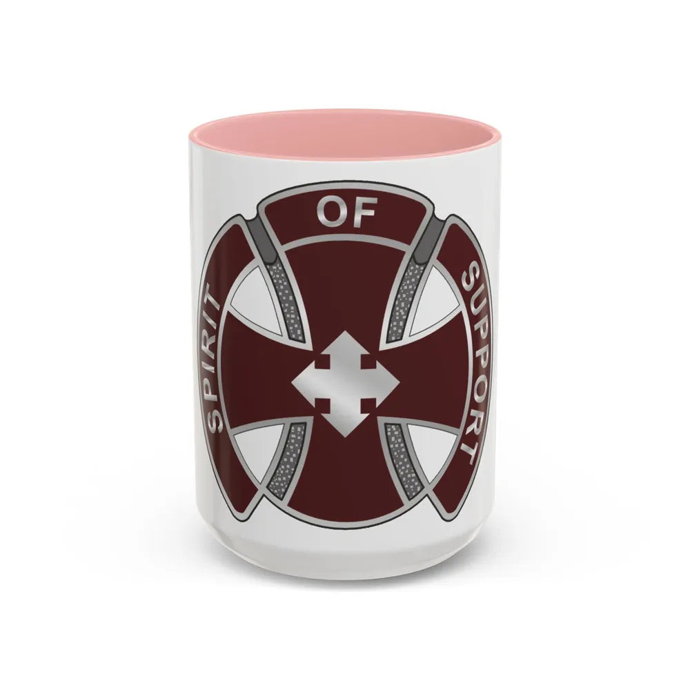 147 Medical Battalion1 (U.S. Army) Accent Coffee Mug-15oz-Pink-Go Mug Yourself