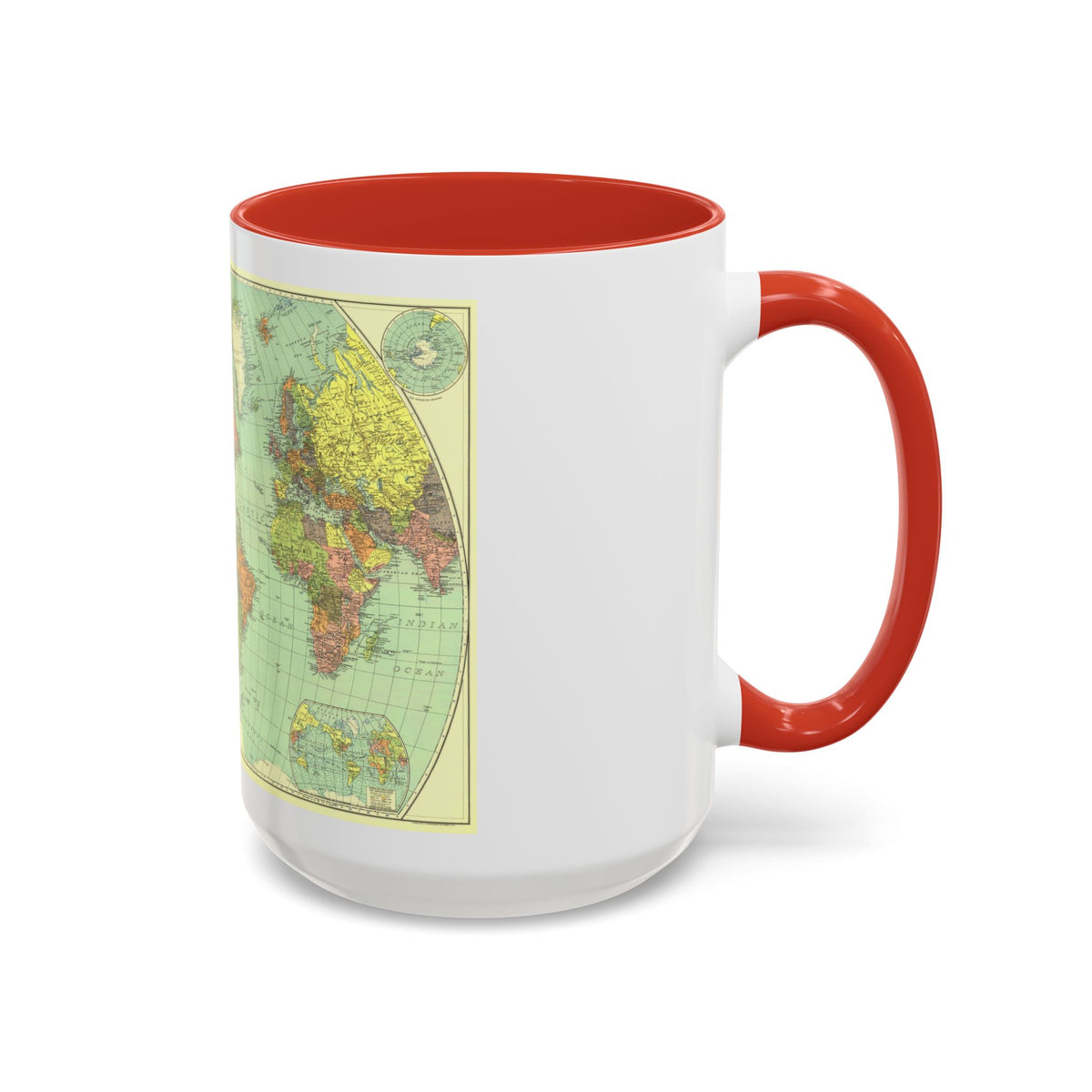 World Map (1932) (Map) Accent Coffee Mug