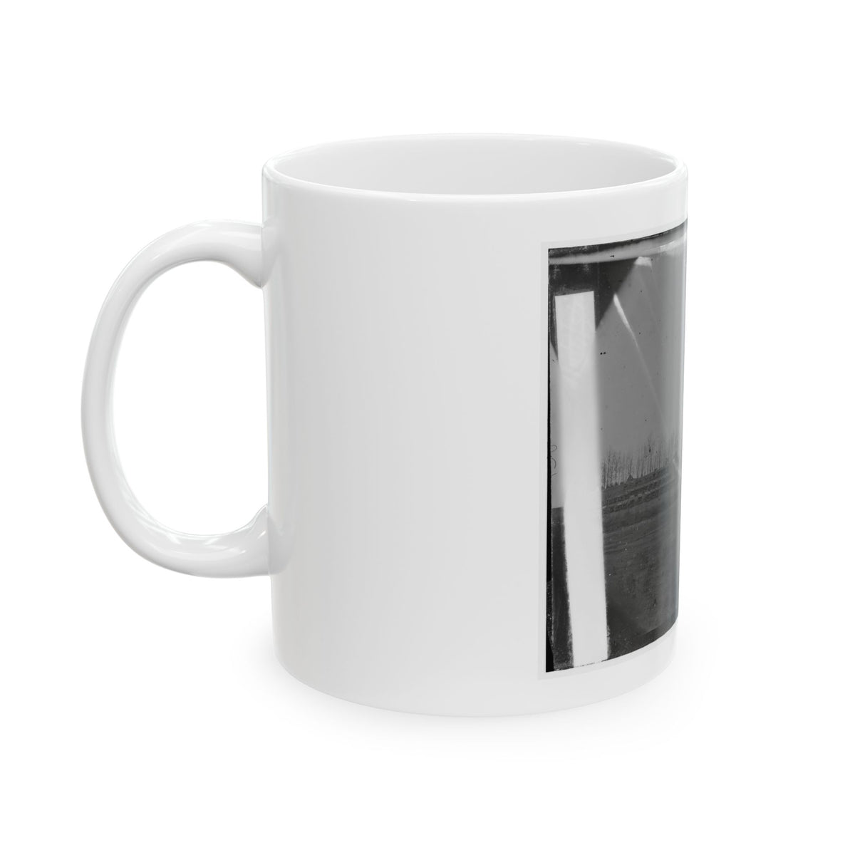 Brandy Station, Virginia. View Of The Camp Of The 50th New York Engineers From The Northwest (U.S. Civil War) White Coffee Mug