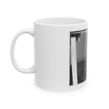 Brandy Station, Virginia. View Of The Camp Of The 50th New York Engineers From The Northwest (U.S. Civil War) White Coffee Mug