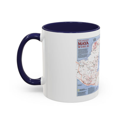 North America - The Ancient Maya World (1990) (Map) Accent Coffee Mug