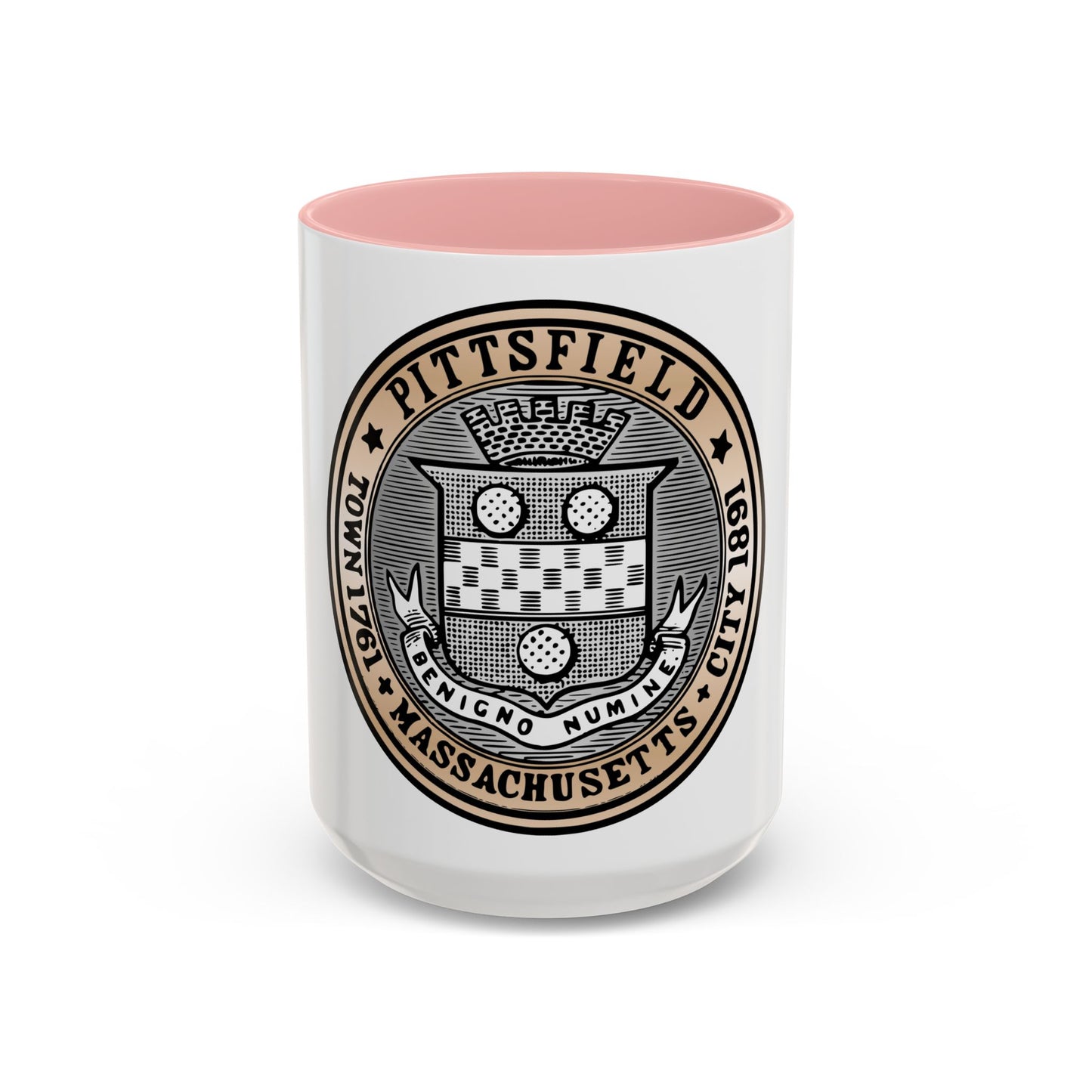 Seal of Pittsfield Massachusetts - Accent Coffee Mug