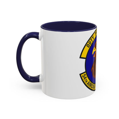 54 Aircraft Maintenance Squadron AETC (U.S. Air Force) Accent Coffee Mug