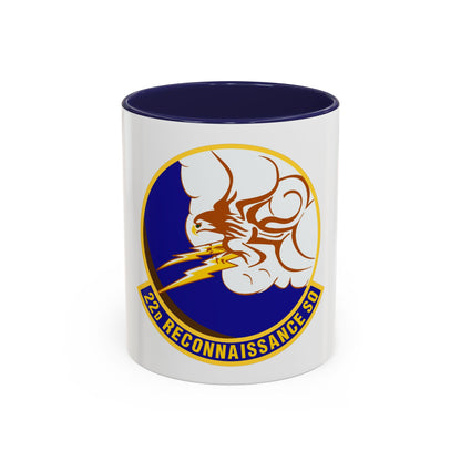 22d Reconnaissance Squadron (U.S. Air Force) Accent Coffee Mug