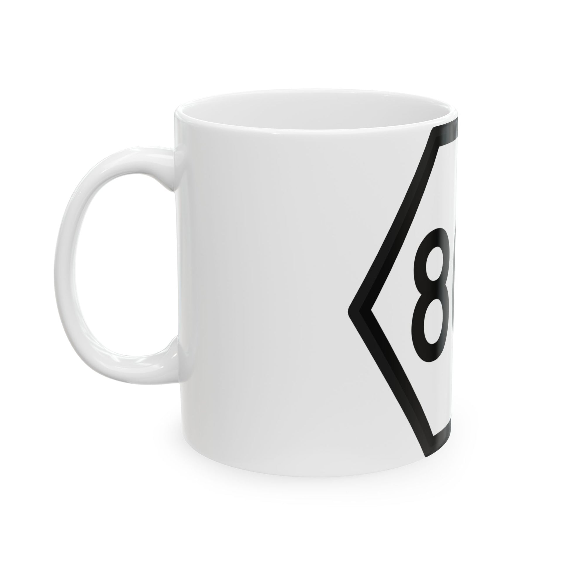 WV PFR 803 mockup (Virginia) (Road Sign) White Coffee Mug-Go Mug Yourself