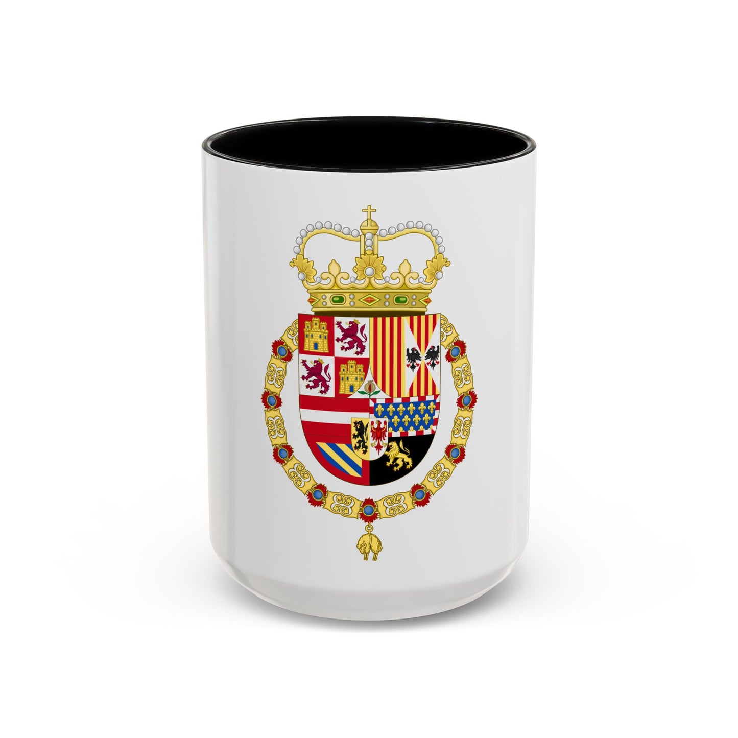 Coat of Arms of Charles II of Spain (1668-1700) - Accent Coffee Mug
