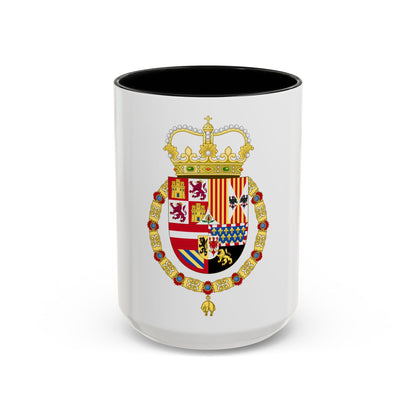 Coat of Arms of Charles II of Spain (1668-1700) - Accent Coffee Mug