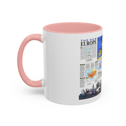 Europe, The New (1992) (Map) Accent Coffee Mug
