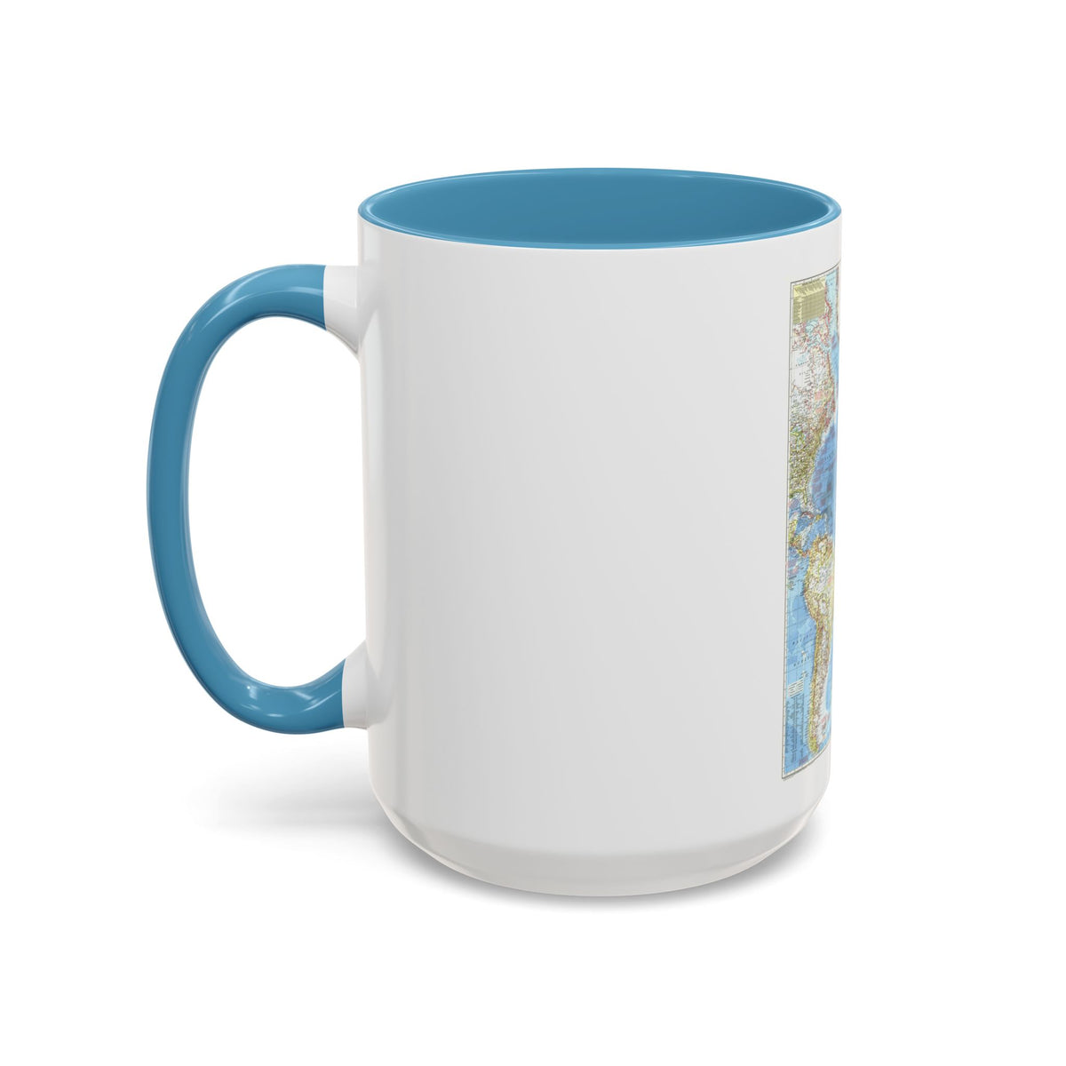 Atlantic Ocean (1955) (Map) Accent Coffee Mug