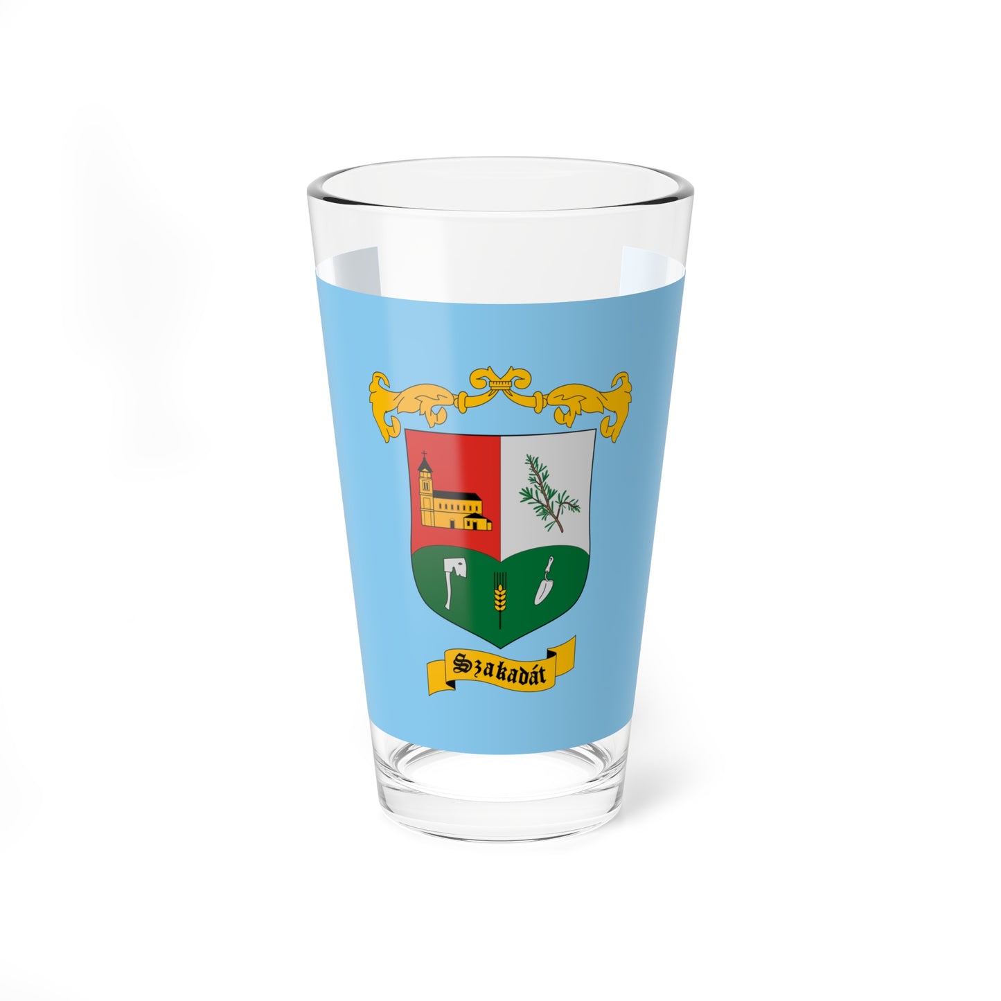 Flag of Szakadat (Hungary) Pint Glass 16oz