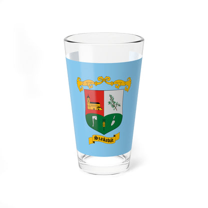 Flag of Szakadat (Hungary) Pint Glass 16oz