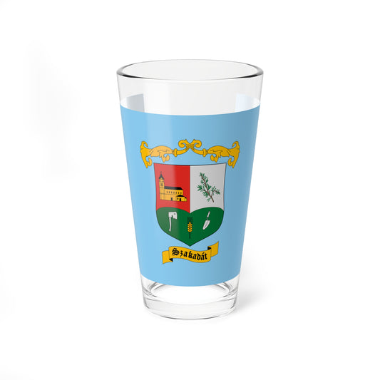 Flag of Szakadat (Hungary) Pint Glass 16oz
