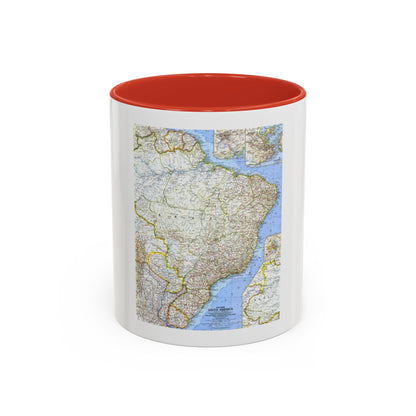 South America - Eastern (1962) (Map) Accent Coffee Mug