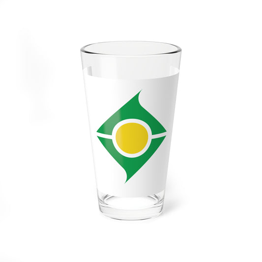 Flag of Nakijin Okinawa (Japan) Pint Glass 16oz