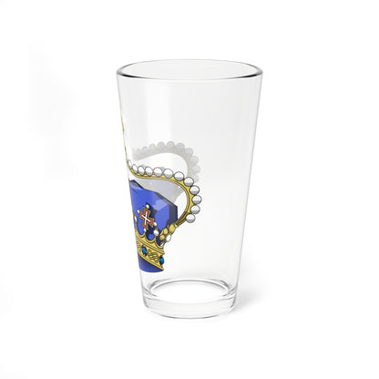 Crown of Italian hereditary prince (Italy) (Coat of Arms) Pint Glass 16oz