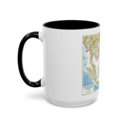 Asia - Southeast (1955) (Map) Accent Coffee Mug