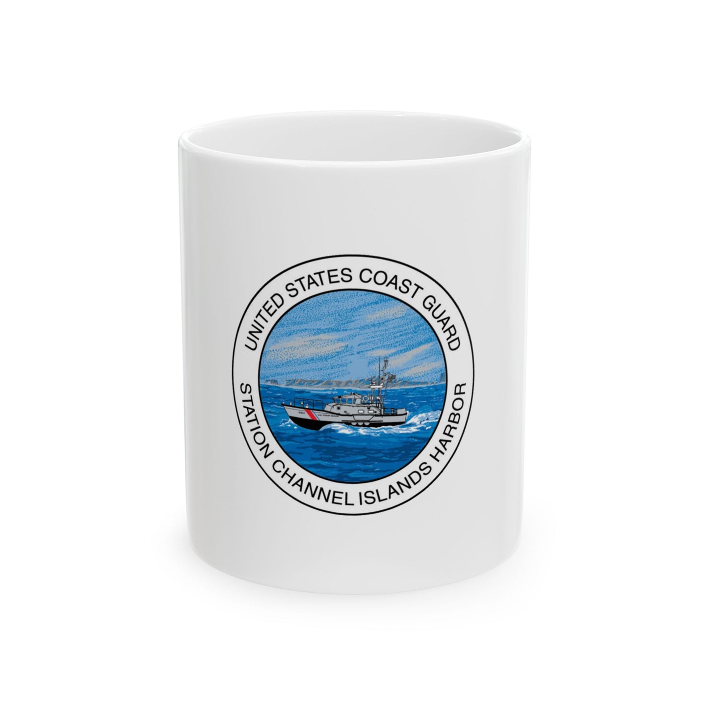 USCG Station Channel Islands Harbor (U.S. Coast Guard) White Coffee Mug