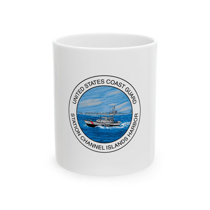 USCG Station Channel Islands Harbor (U.S. Coast Guard) White Coffee Mug