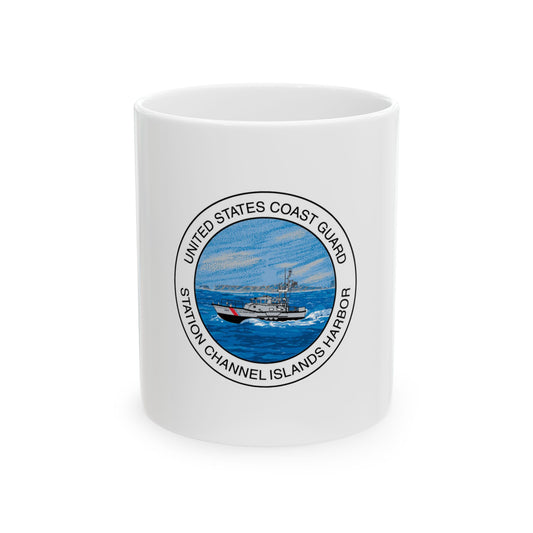USCG Station Channel Islands Harbor (U.S. Coast Guard) White Coffee Mug