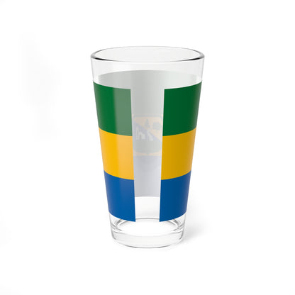 Flag of Szecsenyfelfalu (Hungary) Pint Glass 16oz