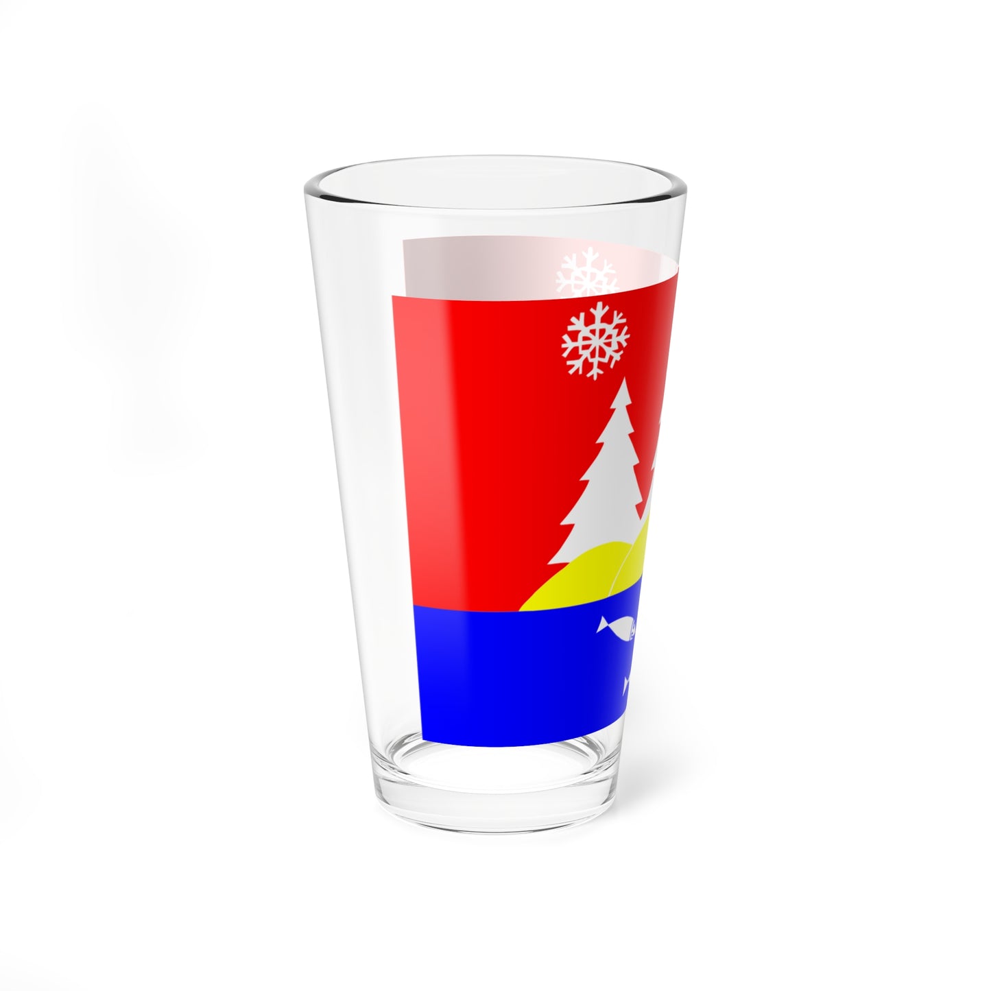 Flag toxovo Leningrad oblast (Russia) Pint Glass 16oz