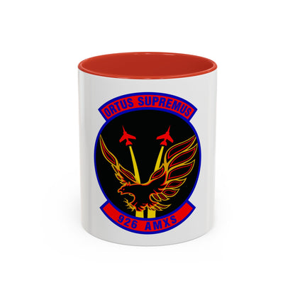 926 Aircraft Maintenance Squadron AFRC (U.S. Air Force) Accent Coffee Mug
