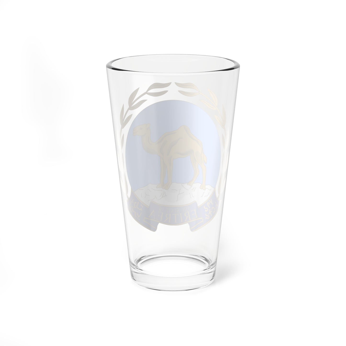 Emblem of Eritrea or argent azur bleu ciel (Spain) (Coat of Arms) Pint Glass 16oz