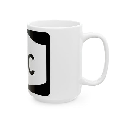 NY-17C (New York) (Road Sign) White Coffee Mug
