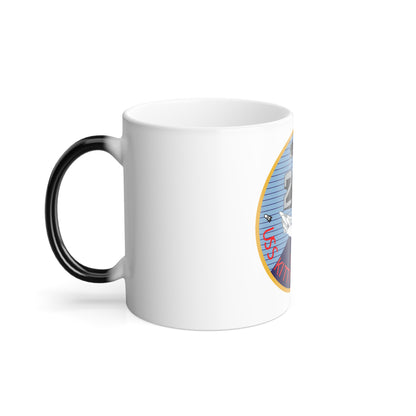 25th year USS Kitty Hawk CV 63 (U.S. Navy) Color Changing Mug 11oz