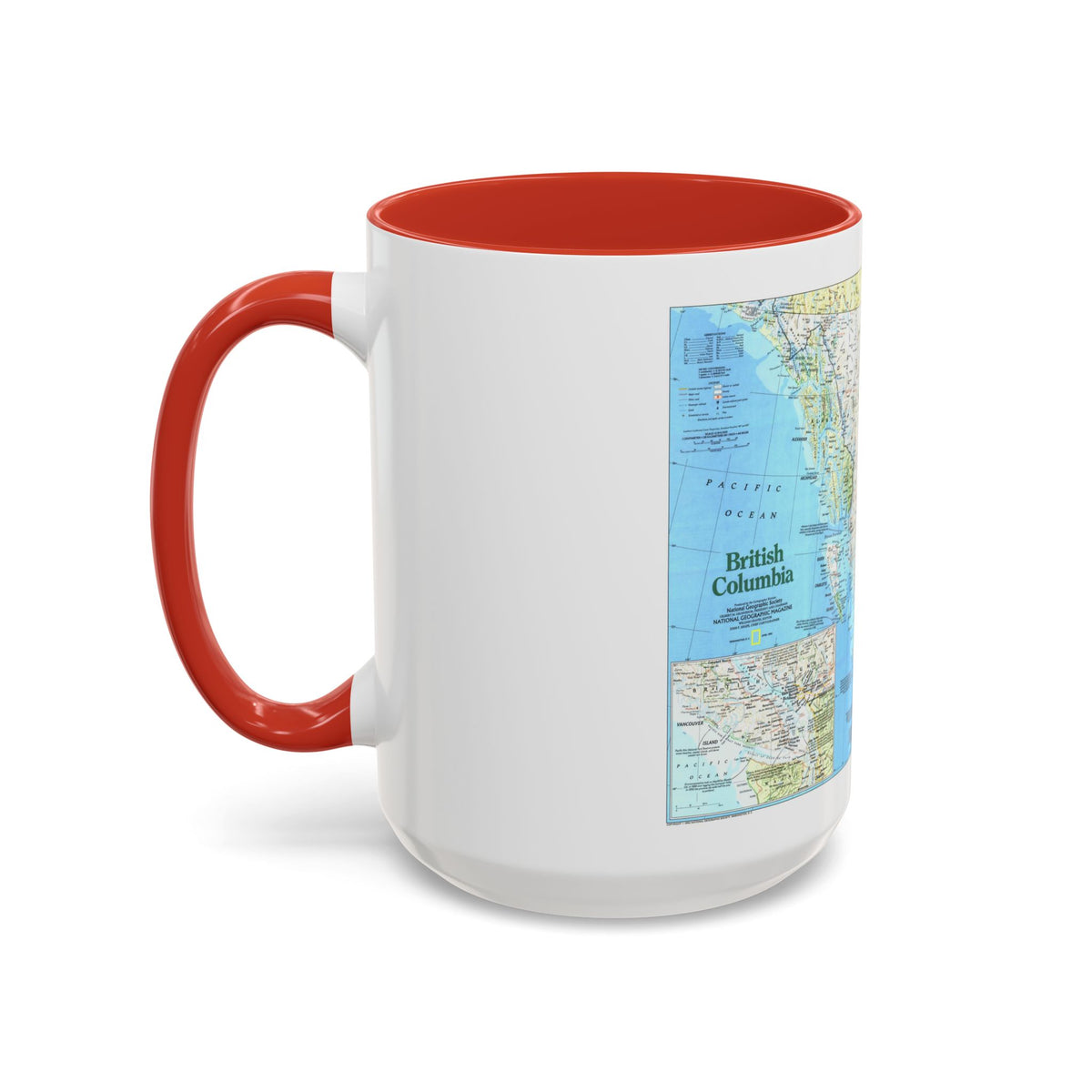 Canada - British Columbia 1 (1992) (Map) Accent Coffee Mug