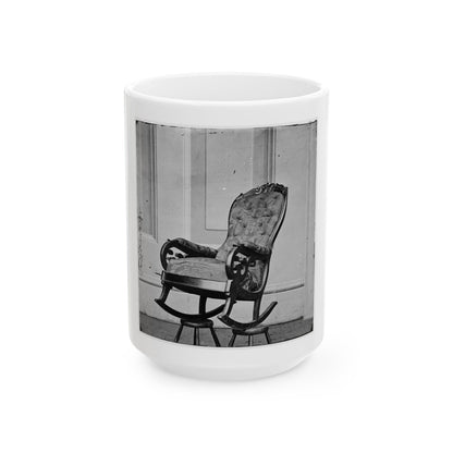 Washington, D.C. Rocking Chair Used By President Lincoln In Ford's Theater (U.S. Civil War) White Coffee Mug