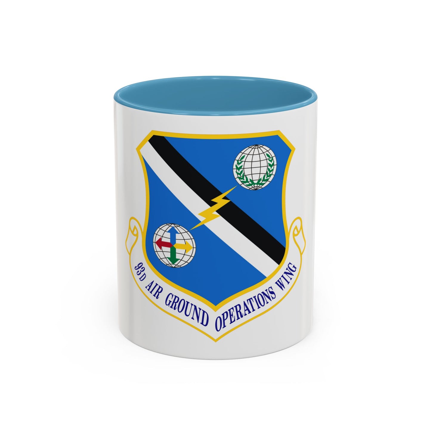 93d Air Ground Operations Wing Emblem (U.S. Air Force) Accent Coffee Mug