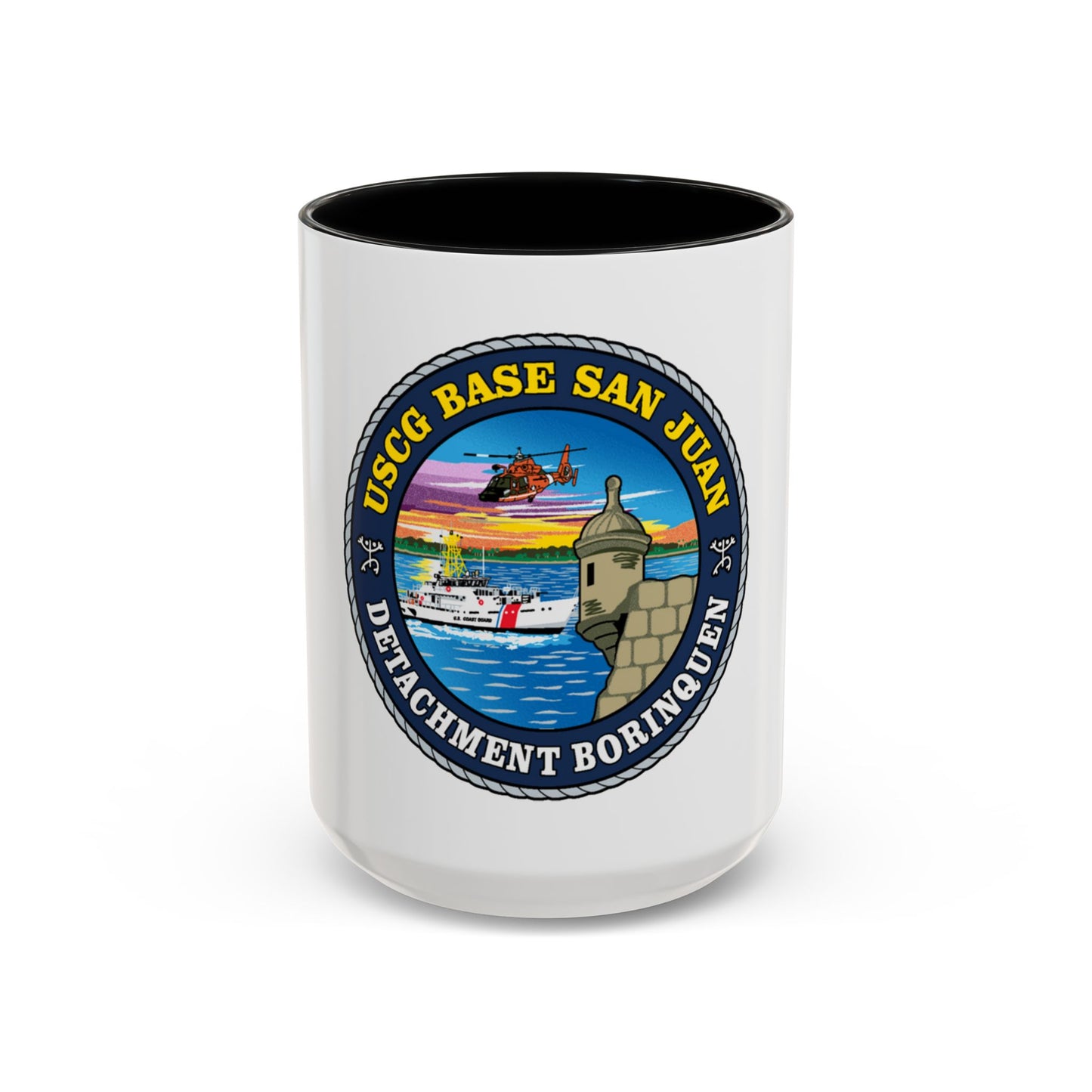 USCG Base San Juan (U.S. Coast Guard) Accent Coffee Mug