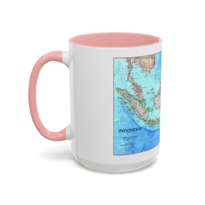 Indonesia 1 (1996) (Map) Accent Coffee Mug