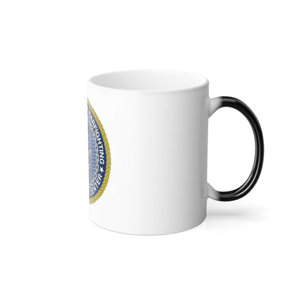 Naval Information Warfighting Development Center (U.S. Navy) Color Changing Mug 11oz