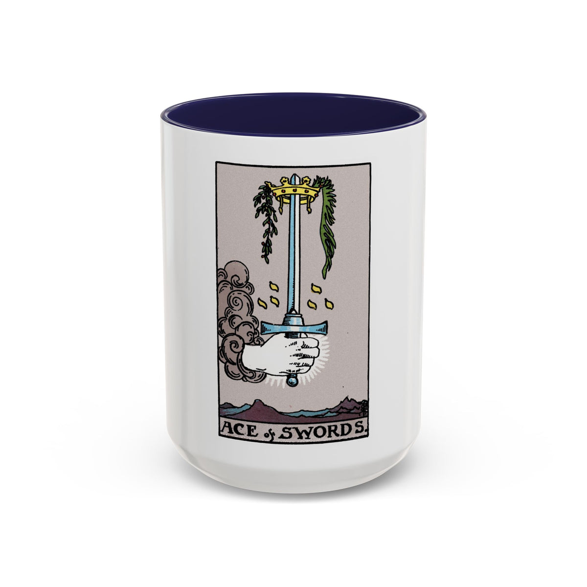 The Ace of Swords (Tarot Card) Accent Coffee Mug