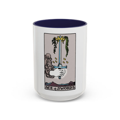 The Ace of Swords (Tarot Card) Accent Coffee Mug