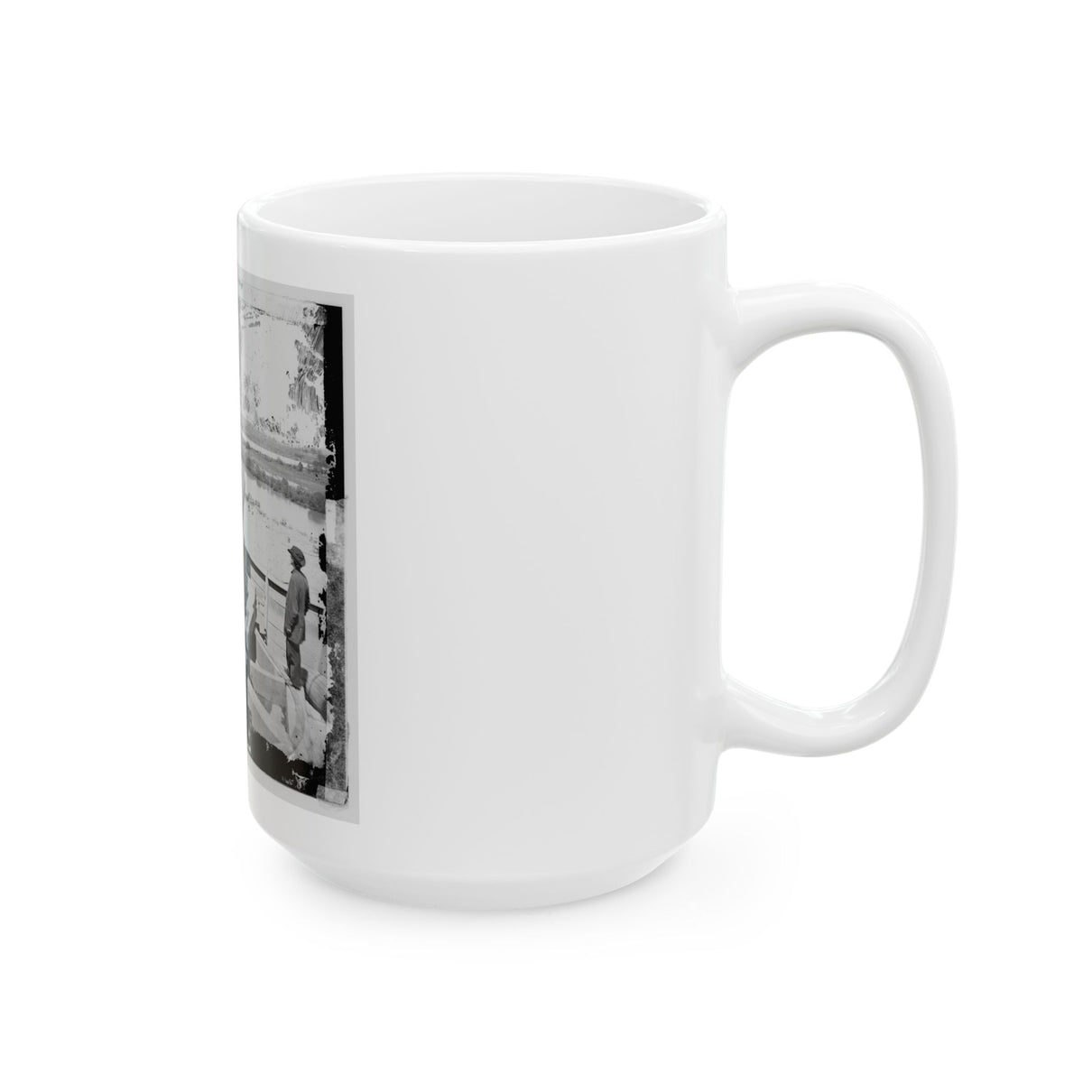 James River, Va. Confederate Gun Emplacement Above Dutch Gap (U.S. Civil War) White Coffee Mug