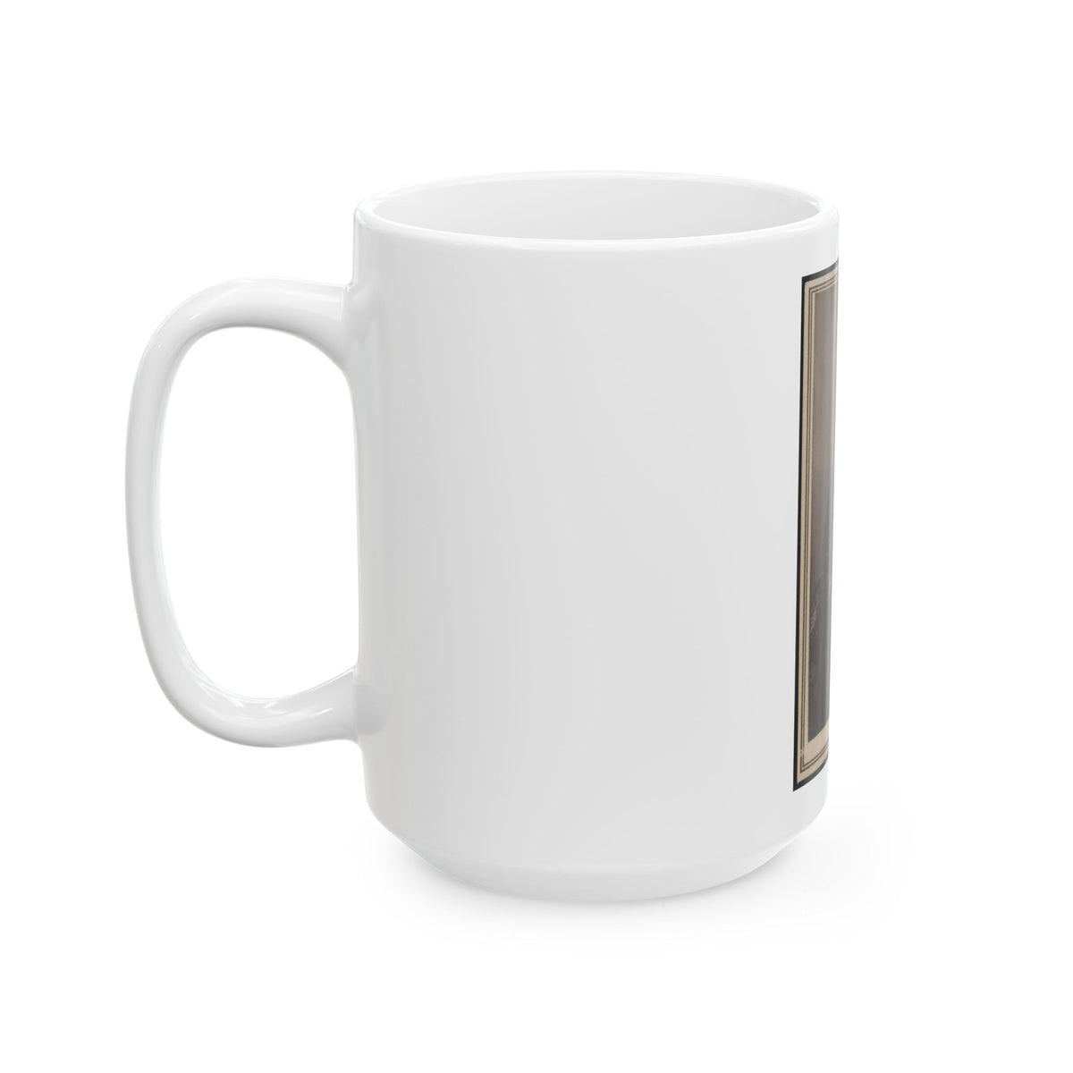 Unidentified Man Seated At Table (U.S. Civil War) White Coffee Mug