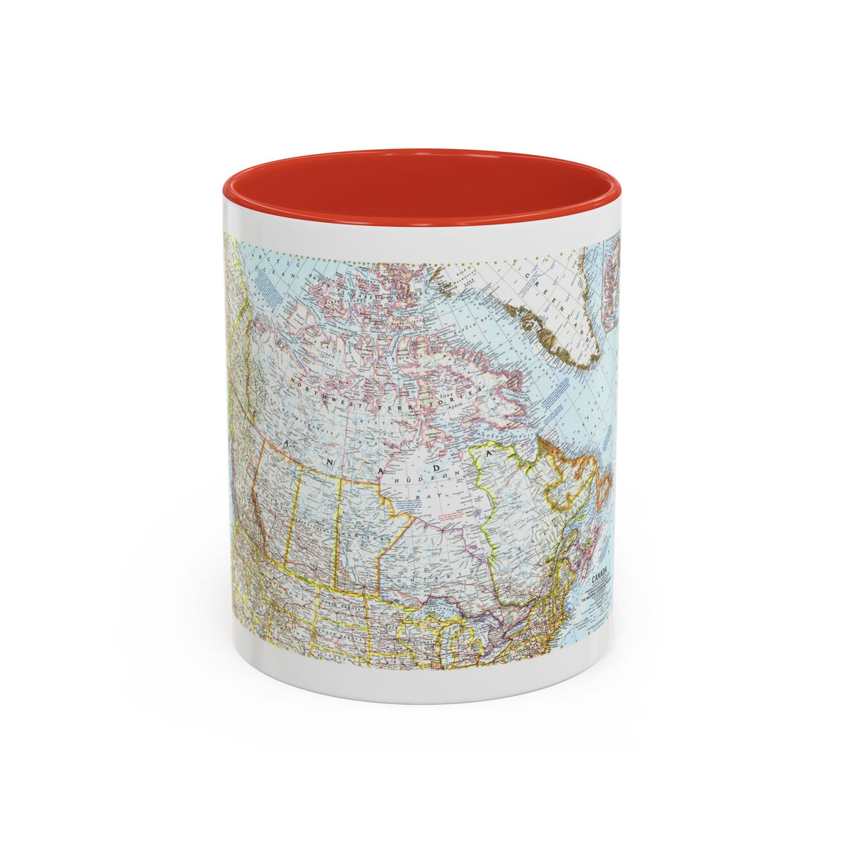 Canada (1961) (Map) Accent Coffee Mug
