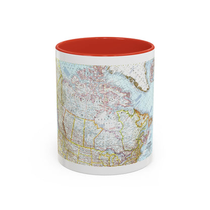Canada (1961) (Map) Accent Coffee Mug