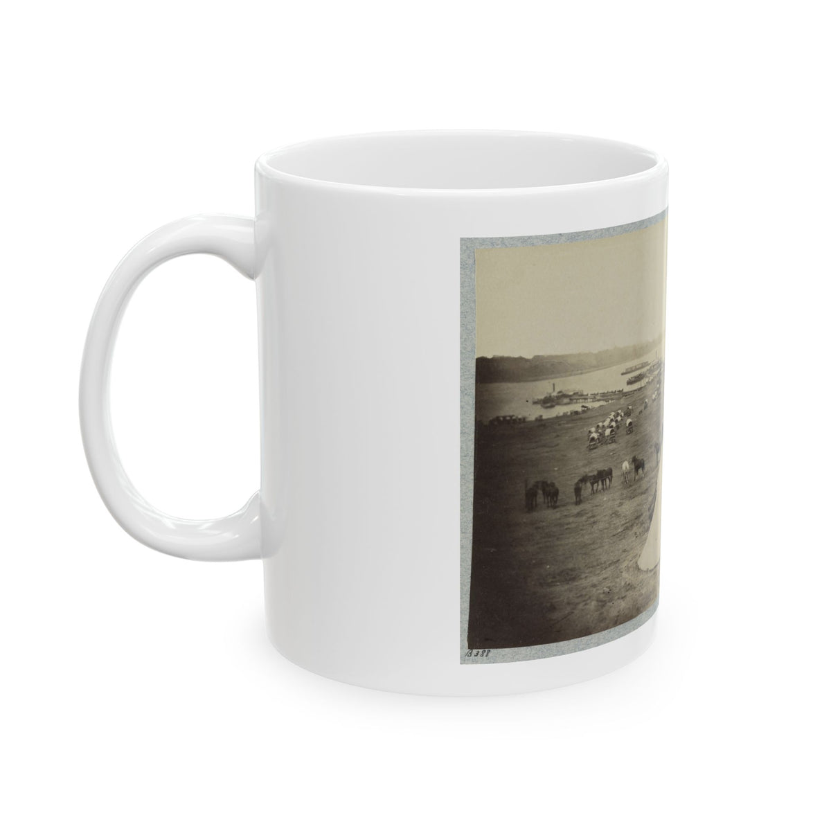 Belle Plain Landing, Va. 002 (U.S. Civil War) White Coffee Mug