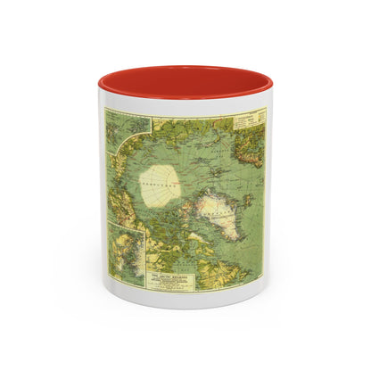 Arctic Regions (1925) (Map) Accent Coffee Mug