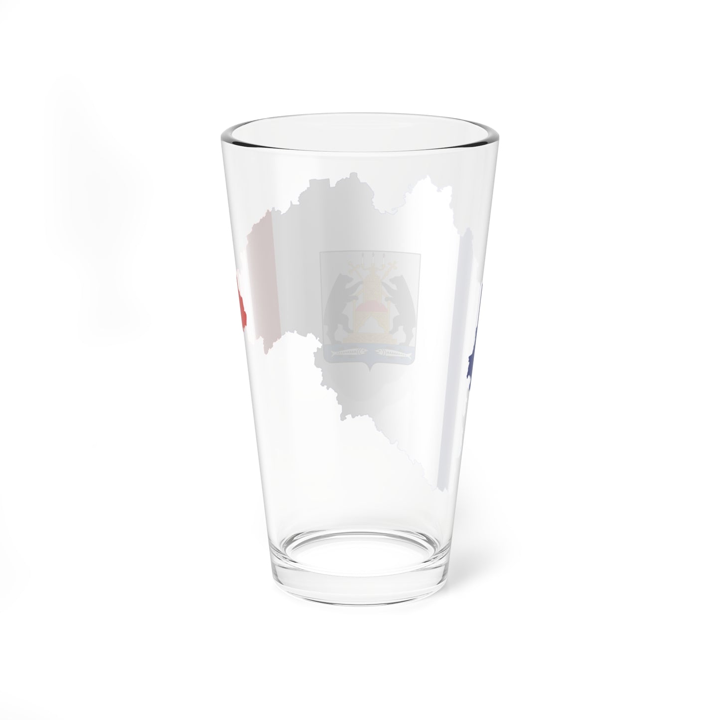 Flag-map of Novgorod Oblast (Russia) Pint Glass 16oz