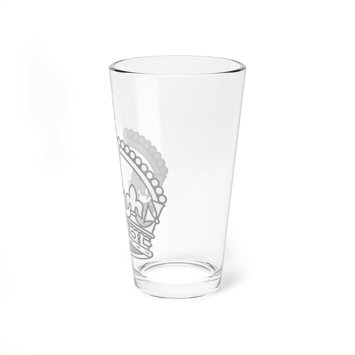 1901 pattern Tudor Crown silver hollow (United Kingdom) (Military Rank) Pint Glass 16oz