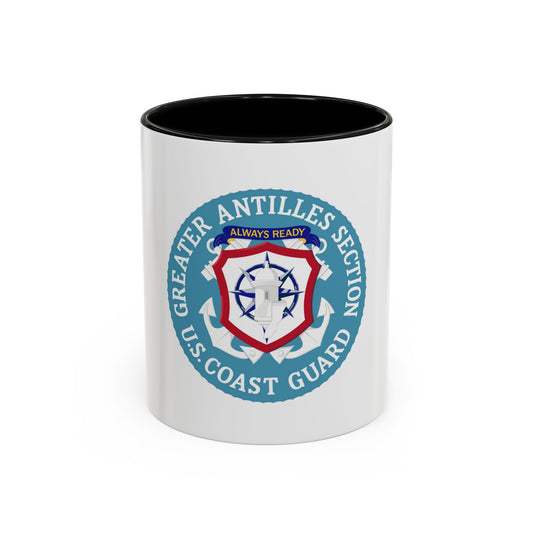 USCG Greater Antilles Section (U.S. Coast Guard) Accent Coffee Mug