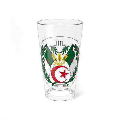 Emblem of Algeria 1971-1976 (Algeria) (Coat of Arms) Pint Glass 16oz